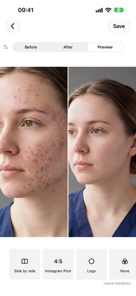 Side-by-side photos