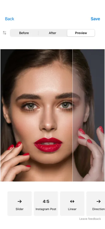 Customize slider animation, format, and direction