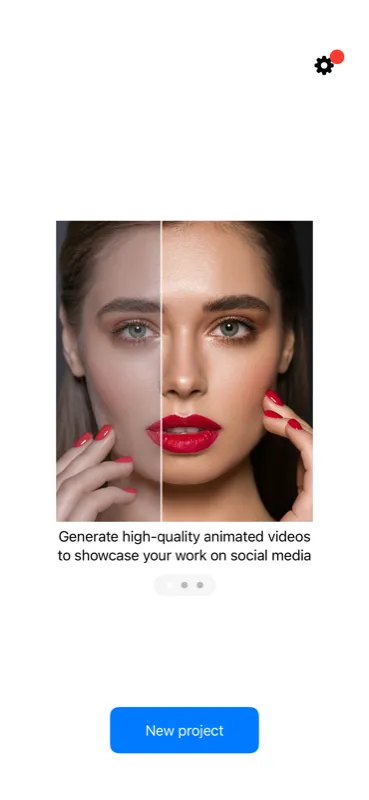 Select your before and after photos in the app